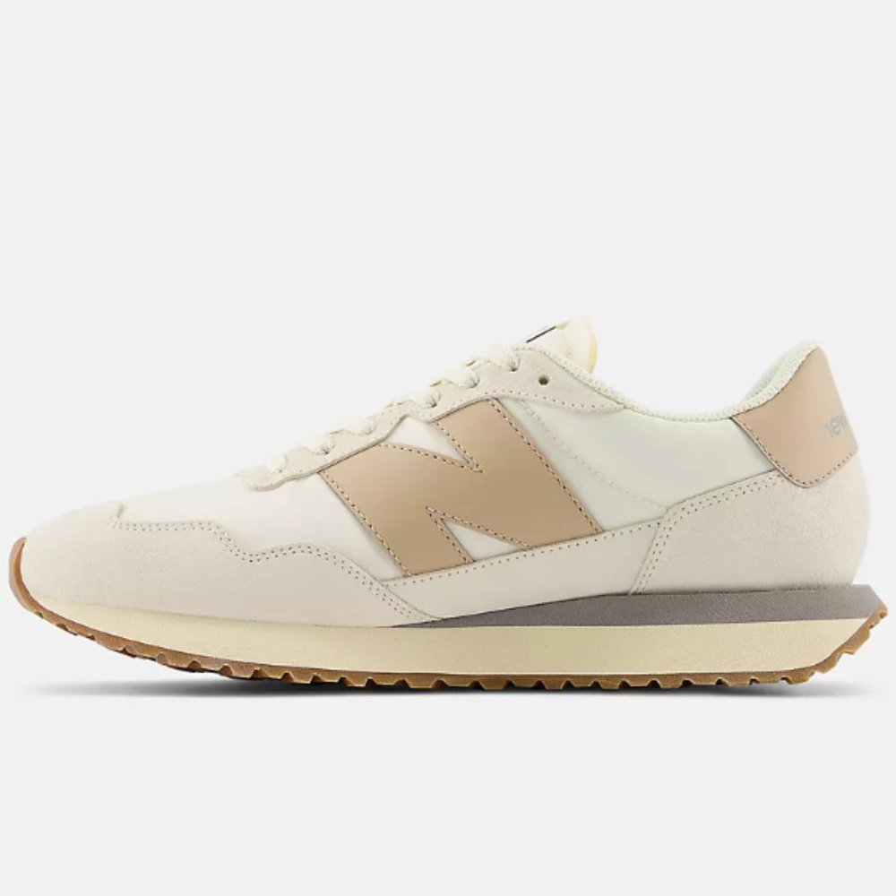 NEW Balance 237 Unisex Casual Sneakers Shoes Women 9.5 / Men 8 Beige Tan - Picture 7 of 11